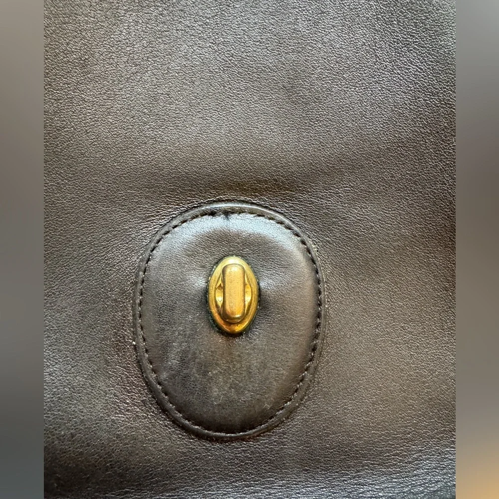 Vintage Coach Post Pouch Bag in Black